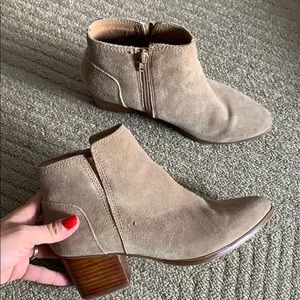 Suede ankle boots